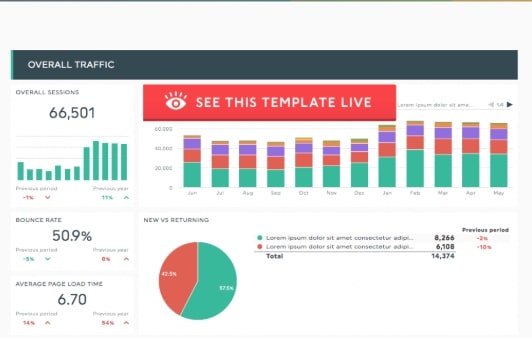 Website Traffic Report Dashboard